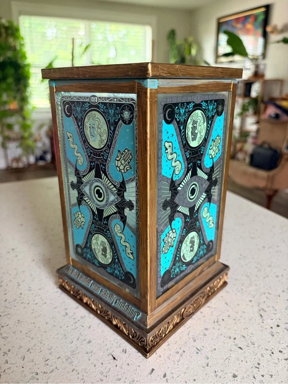 Disney Haunted Mansion 1313 Votive Candle Holder Spirit Halloween Gothic Decor